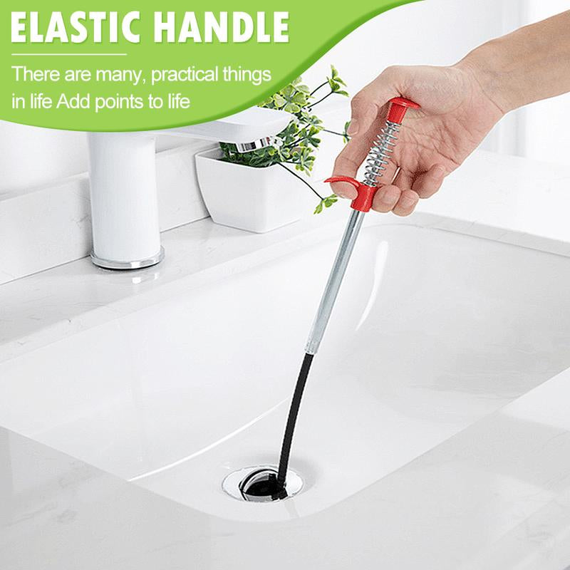 Drain Clog Remover - Hair Removal Tool for Sewer, Toilet Sink, Bathroom Tub & Kitchen, Handheld Stainless Steel, Practical Kitchen Accessory Pipe