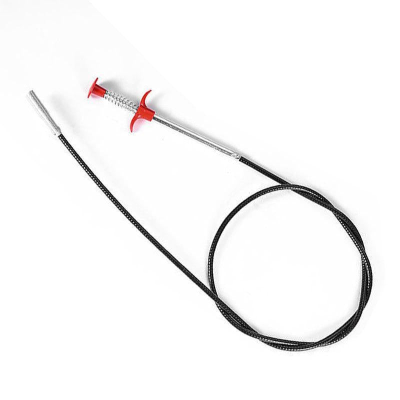 Drain Clog Remover - Hair Removal Tool for Sewer, Toilet Sink, Bathroom Tub & Kitchen, Handheld Stainless Steel, Practical Kitchen Accessory Pipe