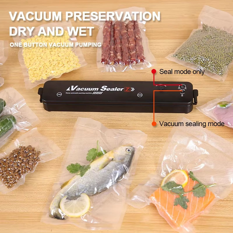 Electric Vacuum Sealers Food Sealer Machine Foods Fresh Storage Vacuum Sealer Machine Plastic Bags Sealer for Storage Food