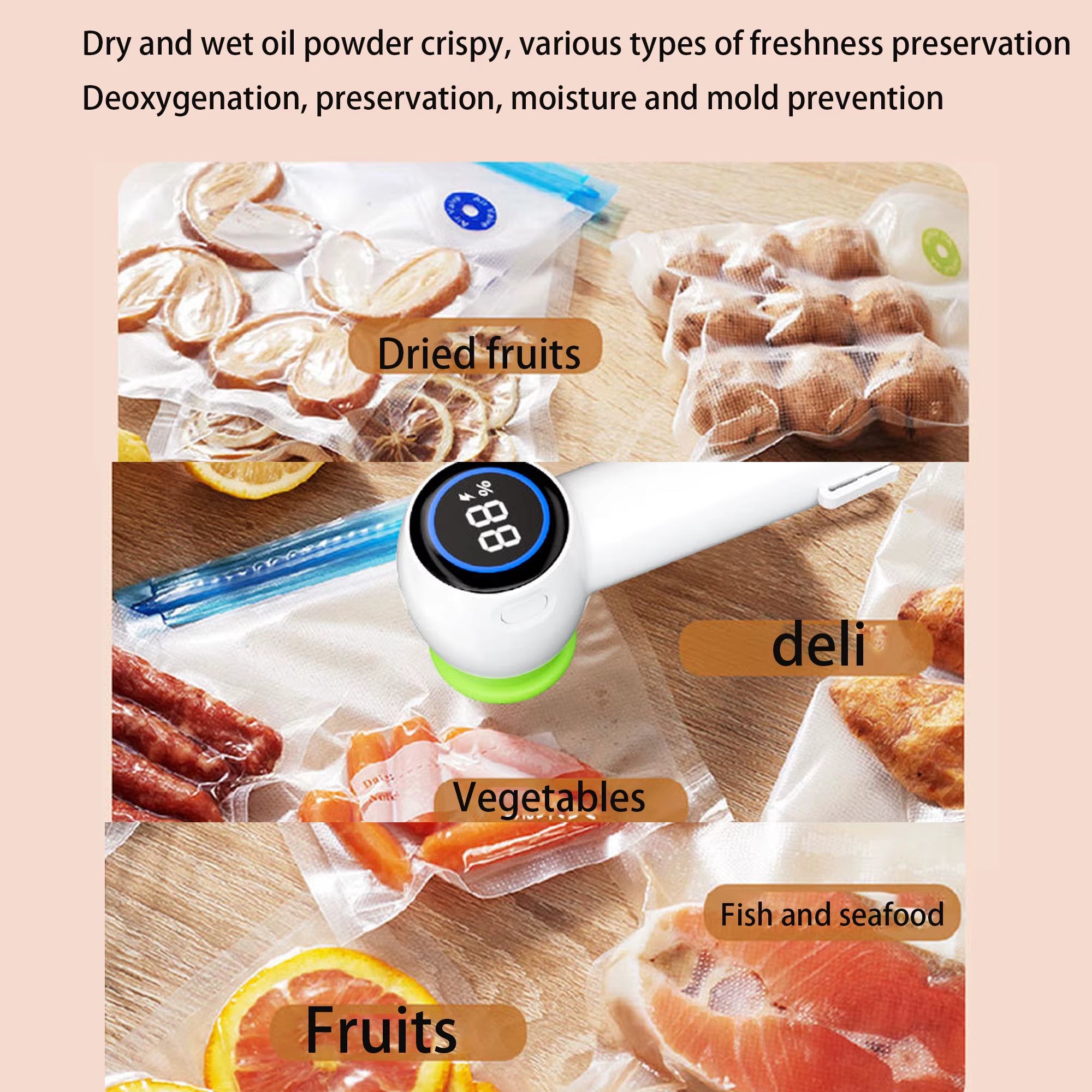Multifunctional Vacuum Sealing Machine Food Packaging Machine Small Sealing Plastic Sealing Machine Vacuum Compression