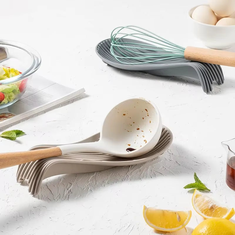 Multipack Silicone Spoon Holders– Heat-Resistant Easy to Clean